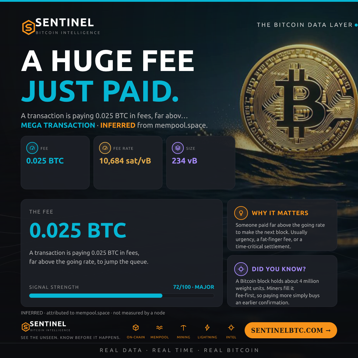 0.025 BTC FEE PAID